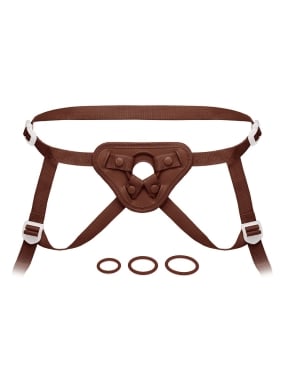 NudeFit Fully Adjustable Unisex Strap-On Harness with 3 O-Rings