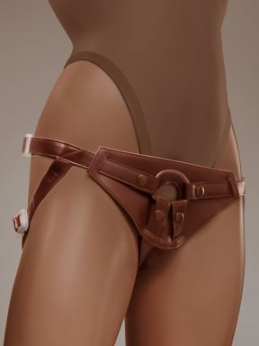 Together Tones NudeFit FlexCurv Fully Adjustable Unisex Strap-On Harness with 3 O-Rings