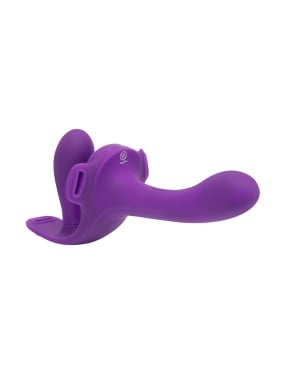 Together Vibes Lock-In Dual-Ended Vibrating Strap-On & Harness Set