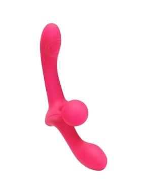 Together Vibes Double Tap Double-Ended Vibrating Strapless Strap-On