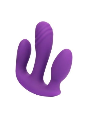 Together Vibes Blended Pleasure Remote Controlled Triple-Pronged Vibrator
