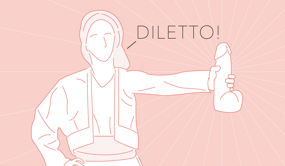 Dildo originates from the world diletto