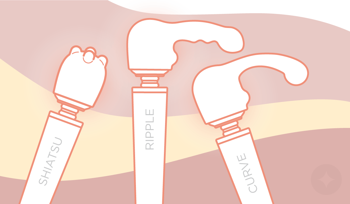 Wand vibrators: There are three attachment covers available for Le Wand.