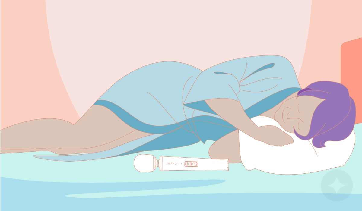 Easing menopause symptoms: orgasms before bed encourage a more restful sleep.