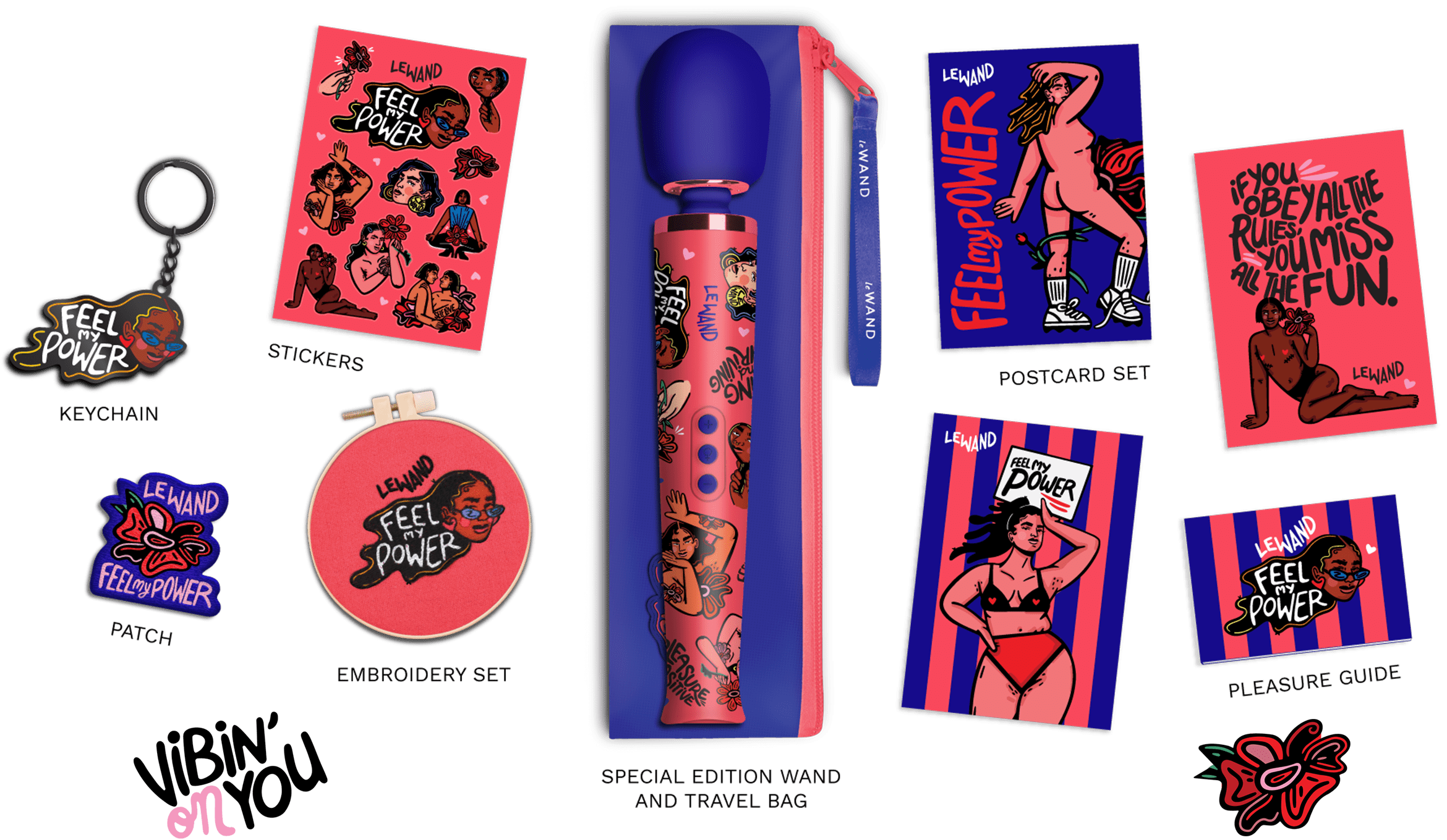 Le Wand Feel My Power 2022 Special Edition Rechargeable Vibrating Massager Kelly Marcelle Malka