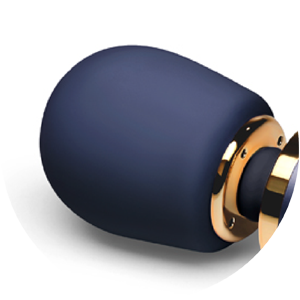 The head of the Le Wand Petite Massager is made from 100% body-safe silicone