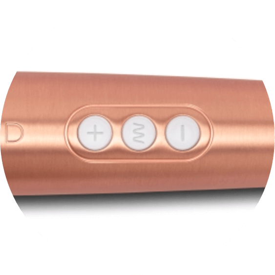 Turn on and glide through the settings of the Le Wand Die Cast Massager with one-touch, easy to use controls