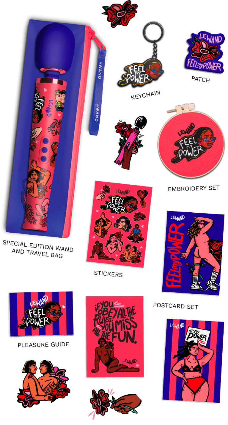 Le Wand Feel My Power 2022 Special Edition Rechargeable Vibrating Massager Kelly Marcelle Malka