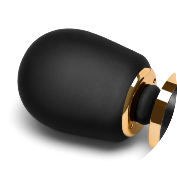 The head of the Le Wand Petite Massager is made from 100% body-safe silicone