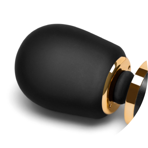 The head of the Le Wand Petite Massager is made from 100% body-safe silicone