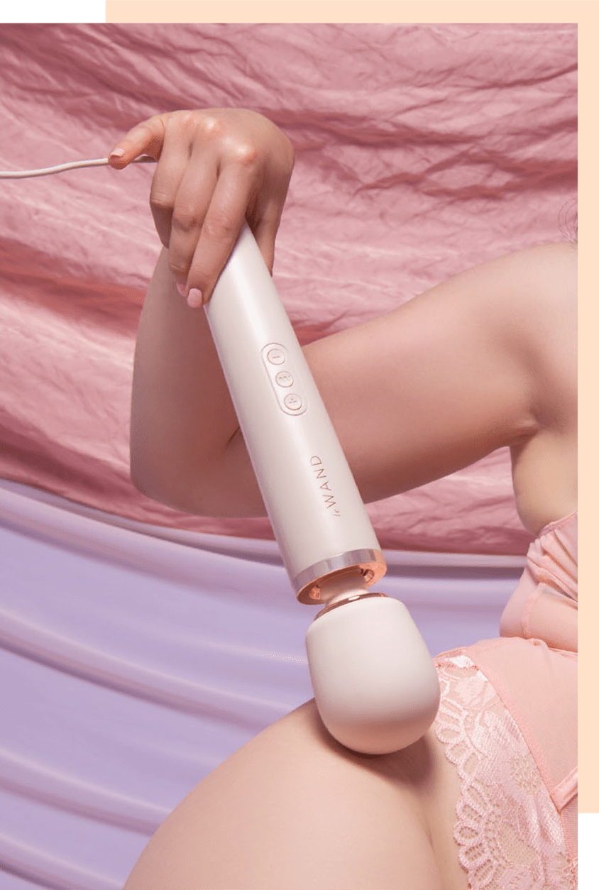 Le Wand Powerful Plug-In Vibrating Massager Sky Blue