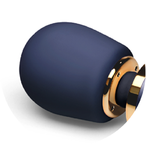 The head of the Le Wand Petite Massager is made from 100% body-safe silicone