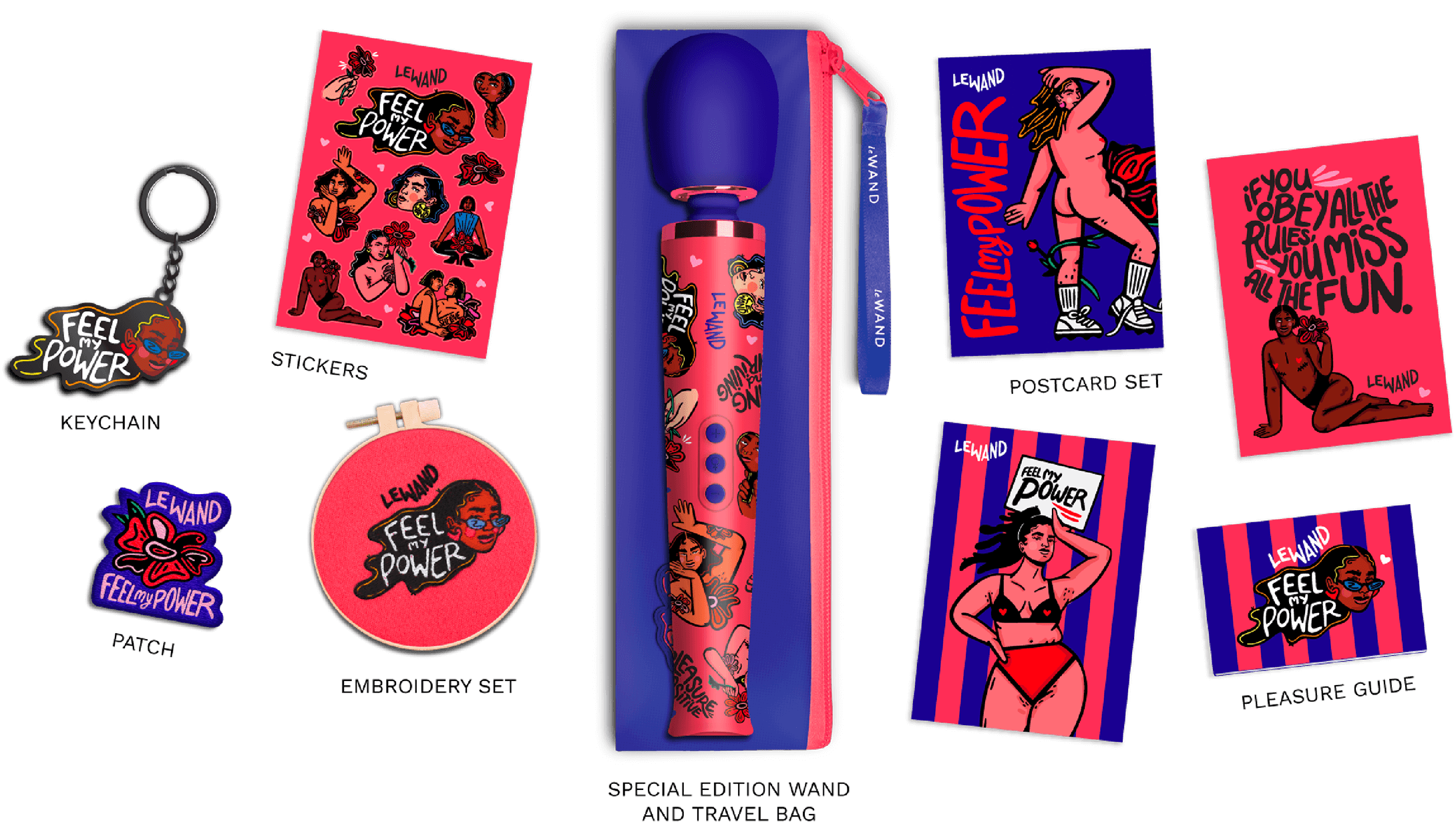 Le Wand Feel My Power 2022 Special Edition Rechargeable Vibrating Massager Kelly Marcelle Malka