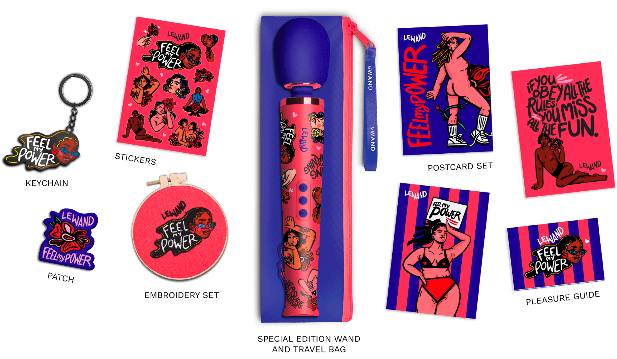 Le Wand Feel My Power 2022 Special Edition Rechargeable Vibrating Massager Kelly Marcelle Malka